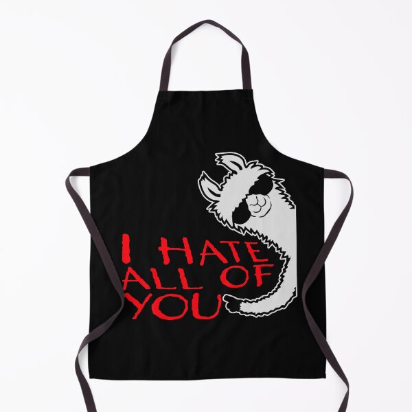 Item preview, I hate all of you Funny Antisocial Llama Sunglasses Text designed and sold by shirt-o-mat.
