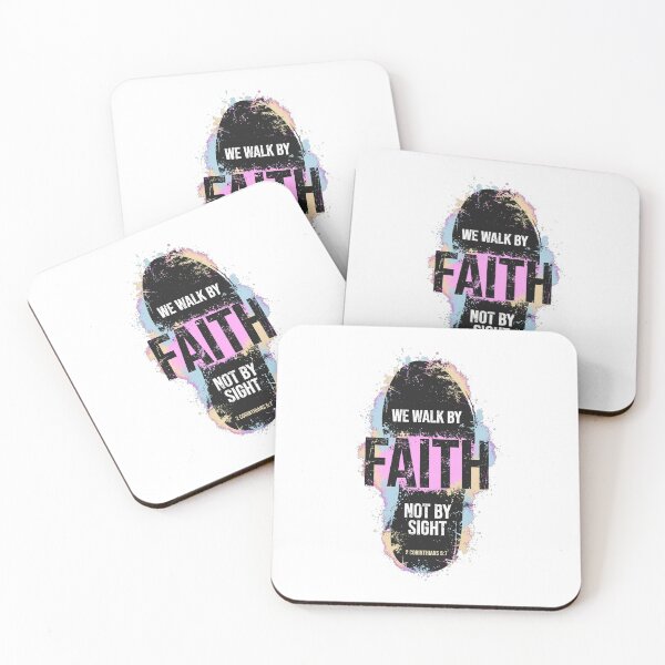 Item preview, We Walk By Faith Not By Sight - 2 Corinthians 5:7 - Christian Faith designed and sold by Vibe-Vary.