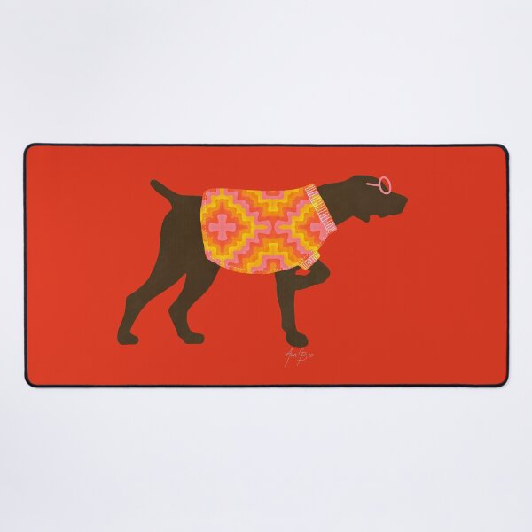 Item preview, Pointer dog with pattern sweater red designed and sold by Ana Gorozpe.