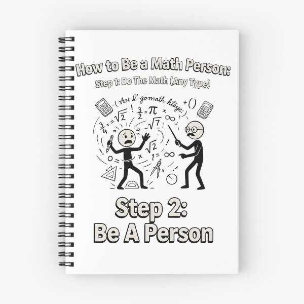 Item preview, How to Be a Math Person Funny Cartoon for Teachers designed and sold by Redgiant87x.