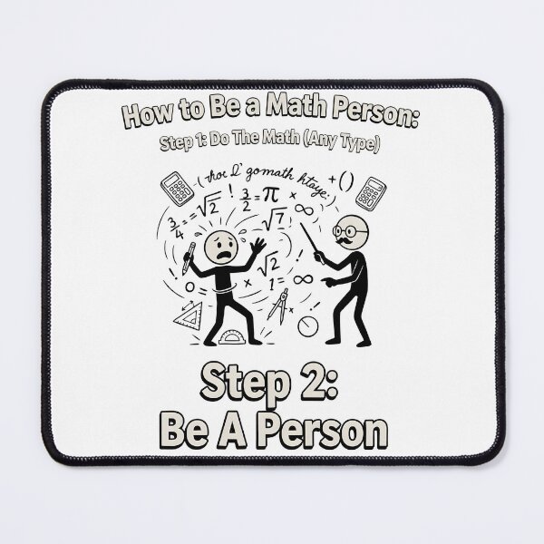 Item preview, How to Be a Math Person Funny Cartoon for Teachers designed and sold by Redgiant87x.