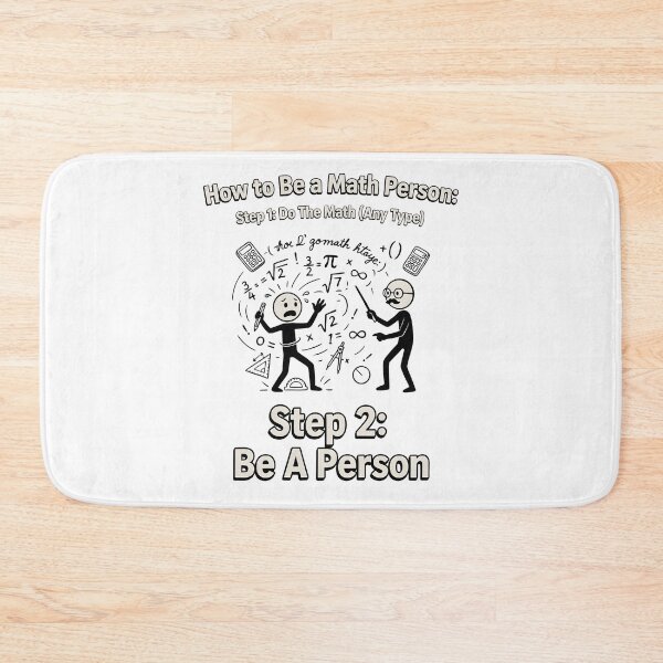 Item preview, How to Be a Math Person Funny Cartoon for Teachers designed and sold by Redgiant87x.