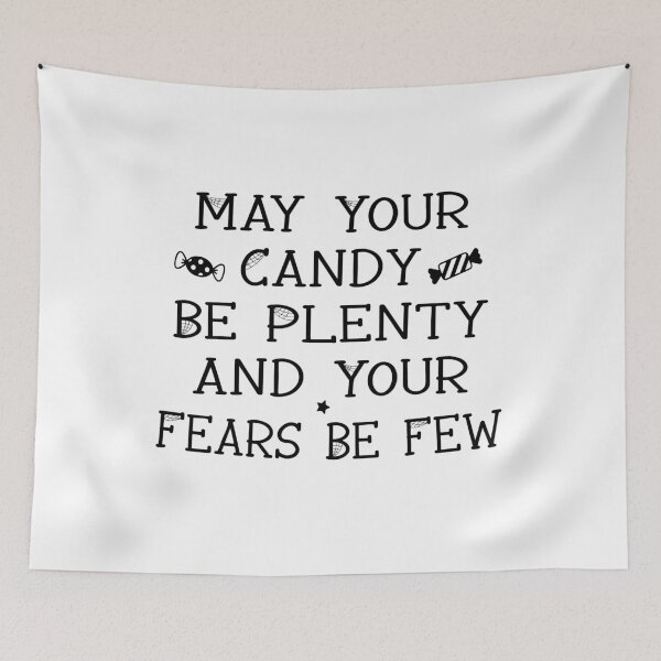 Item preview, May Your Candy Be Plenty and Your Fears Be Few, Cute Halloween designed and sold by CloudyPress.