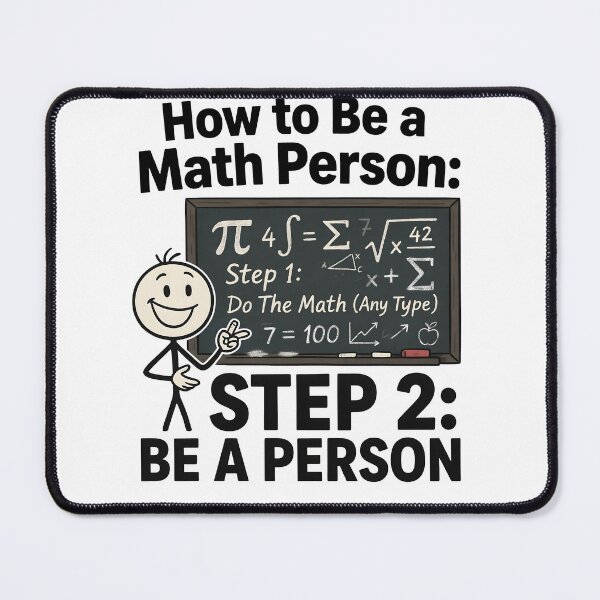 Item preview, How to Be a Math Person Stick Figure Math Lover designed and sold by Redgiant87x.