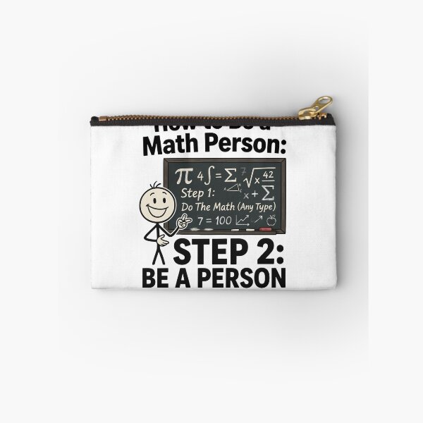 Item preview, How to Be a Math Person Stick Figure Math Lover designed and sold by Redgiant87x.