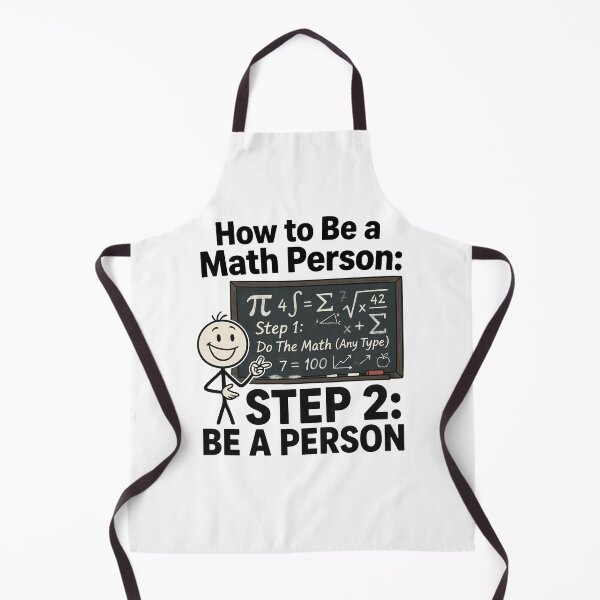 Item preview, How to Be a Math Person Stick Figure Math Lover designed and sold by Redgiant87x.