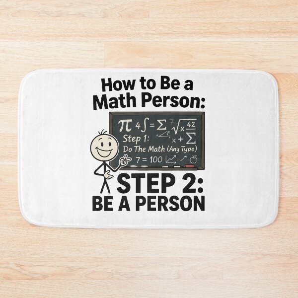 Item preview, How to Be a Math Person Stick Figure Math Lover designed and sold by Redgiant87x.