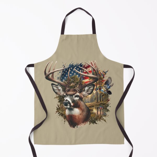 Item preview, Patriotic Americana Whitetail Deer Country Landscape designed and sold by LifeCrush.