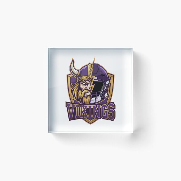 Item preview, Minnesota Vikings Warrior Football Helmet Fan Design designed and sold by YoshDWolf.