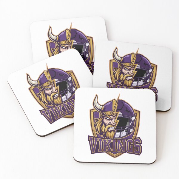 Item preview, Minnesota Vikings Warrior Football Helmet Fan Design designed and sold by YoshDWolf.
