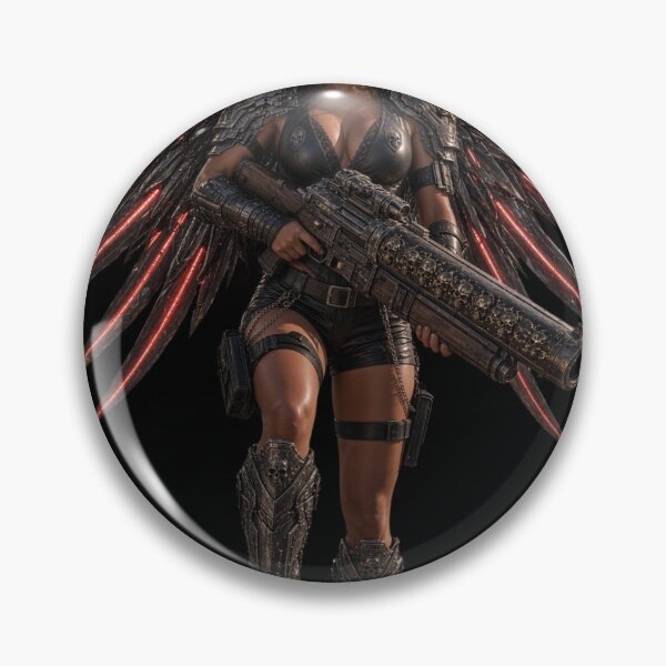 Item preview, Space Pirate EVO Cyberpunk Female Captain Portrait Art designed and sold by EvolutionMerch.