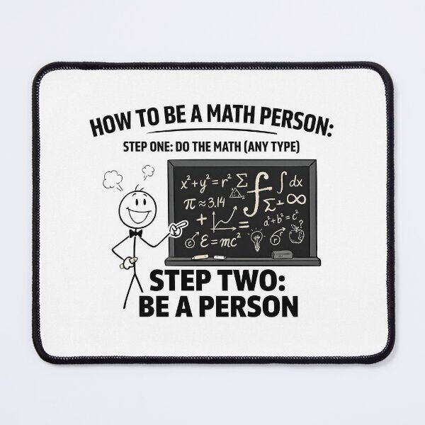 Item preview, How to Be a Math Person Funny Cartoon Math Lovers designed and sold by Redgiant87x.