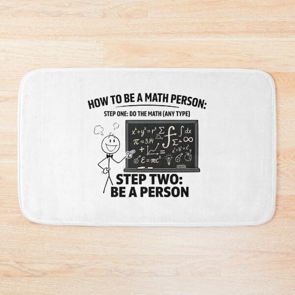 Item preview, How to Be a Math Person Funny Cartoon Math Lovers designed and sold by Redgiant87x.