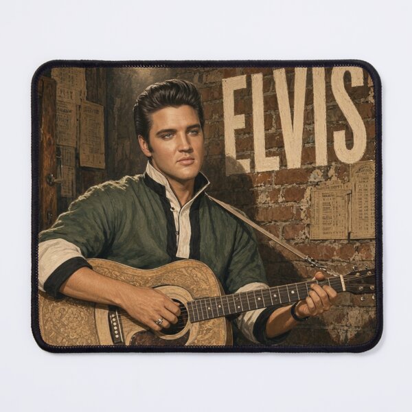 Item preview, Elvis Presley Backstage The King Nostalgic Wall Art Poster designed and sold by ElvisVintagePosters.