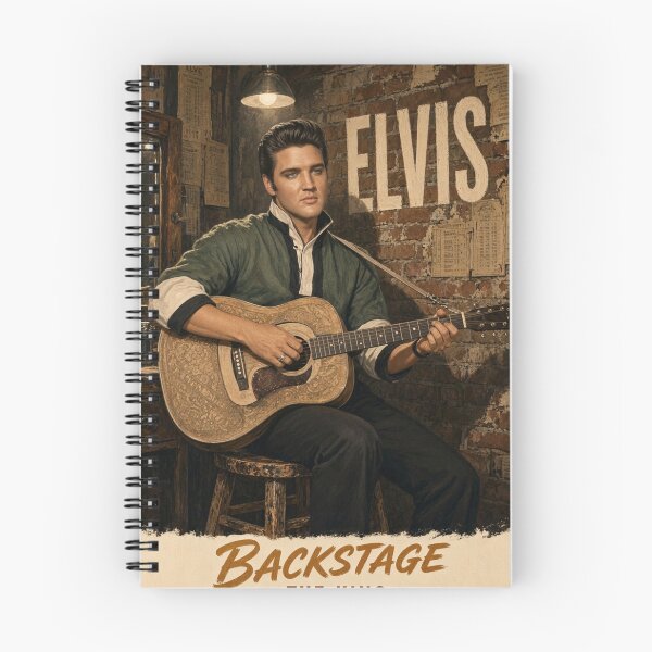 Item preview, Elvis Presley Backstage The King Nostalgic Wall Art Poster designed and sold by ElvisVintagePosters.