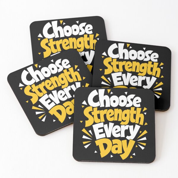 Item preview, Choose Strength Every Day Motivational Mindset Typography T-Shirt designed and sold by rejowan-arts.