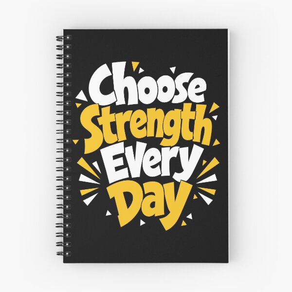 Item preview, Choose Strength Every Day Motivational Mindset Typography T-Shirt designed and sold by rejowan-arts.