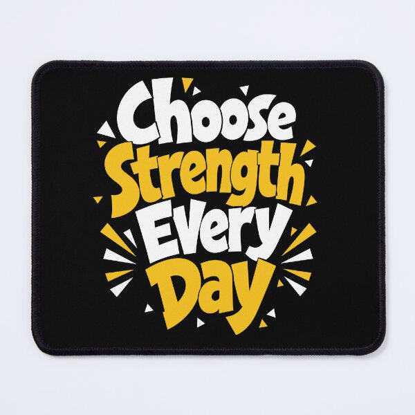 Item preview, Choose Strength Every Day Motivational Mindset Typography T-Shirt designed and sold by rejowan-arts.