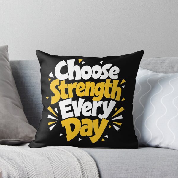Item preview, Choose Strength Every Day Motivational Mindset Typography T-Shirt designed and sold by rejowan-arts.