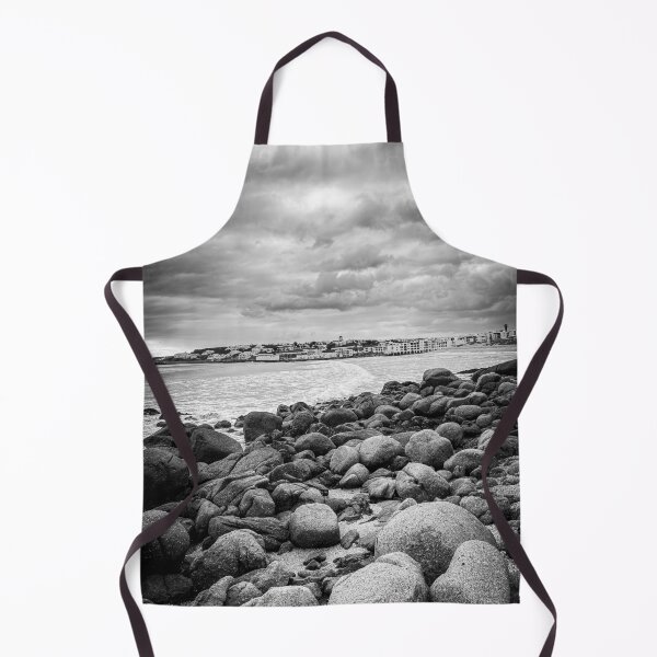 Item preview, The Rocky Path to the Shore: Monochrome Coastline In South Africa designed and sold by Faith Based Decor & Art &Gifts.