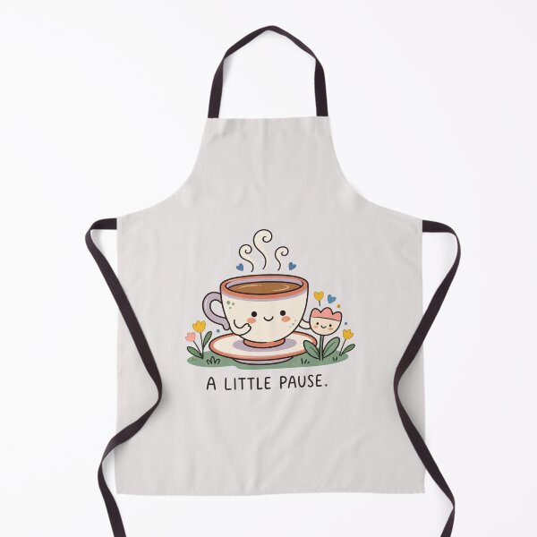Item preview, A Little Pause | Cute Coffee Cup Self Care Art designed and sold by MrDev.