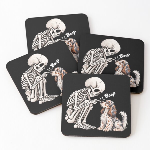 Item preview, Funny Skeleton English Setter Dog Boop Halloween Design Mom Dad designed and sold by rafaeltto.