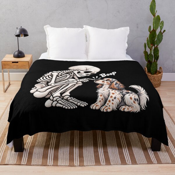 Item preview, Funny Skeleton English Setter Dog Boop Halloween Design Mom Dad designed and sold by rafaeltto.