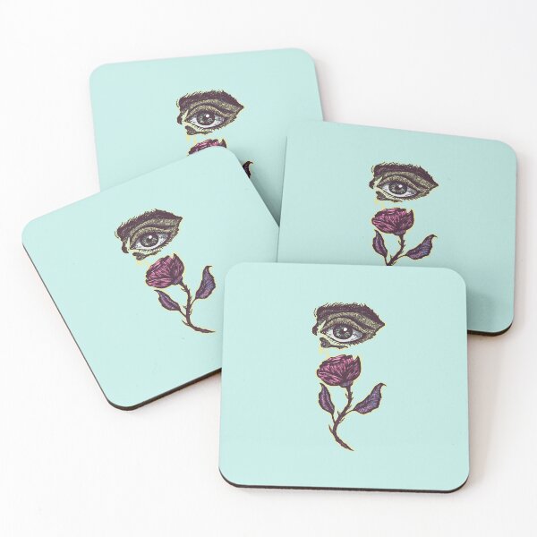 Item preview, Eye & Rose | Surreal Botanical Ink Art | Gothic Ink designed and sold by Half Mess.