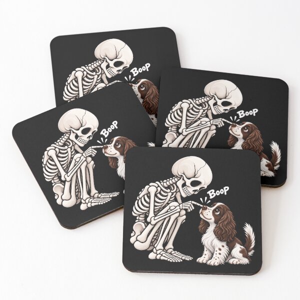 Item preview, Funny Skeleton English Springer Spaniel Dog Boop Halloween Design Mom Dad designed and sold by rafaeltto.