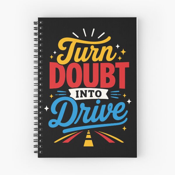 Item preview, Turn Doubt Into Drive Motivational Mindset Typography T-Shirt designed and sold by rejowan-arts.