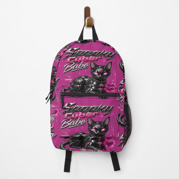 Item preview, Spooky Cyber Babe Y2K Metallic Cat designed and sold by BriSher.