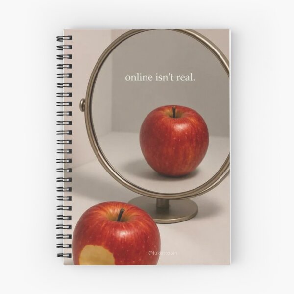 Item preview, Online Isn't Real Apple Mirror Aesthetic designed and sold by Mr besho.