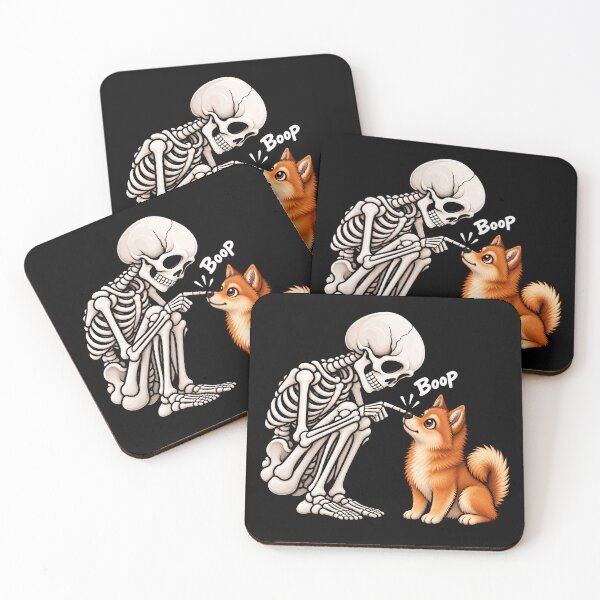 Item preview, Funny Skeleton Finnish Spitz Dog Boop Halloween Design Mom Dad designed and sold by rafaeltto.