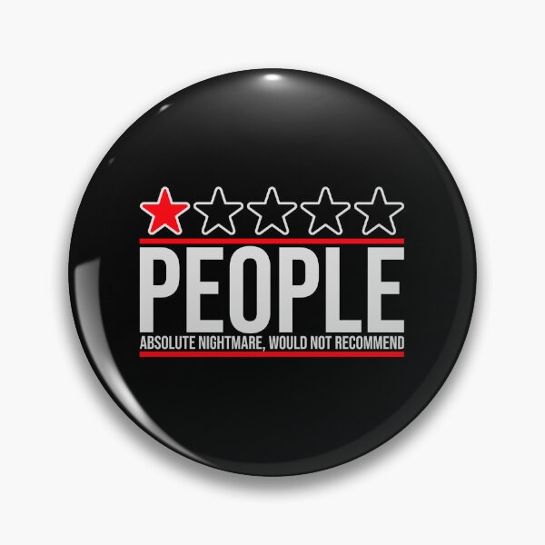 Item preview, People Absolute Nightmare 1 Star Review Quote Logo designed and sold by shirt-o-mat.