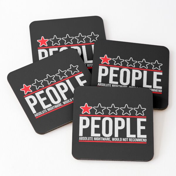 Item preview, People Absolute Nightmare 1 Star Review Quote Logo designed and sold by shirt-o-mat.