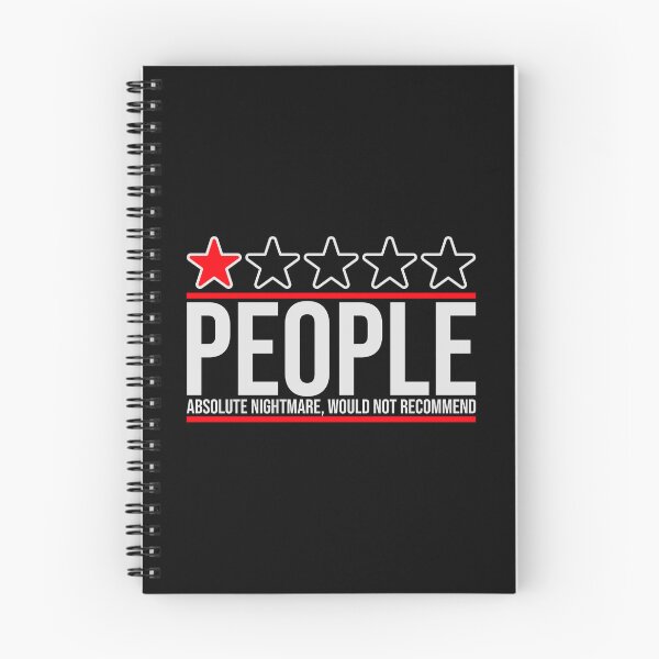 Item preview, People Absolute Nightmare 1 Star Review Quote Logo designed and sold by shirt-o-mat.