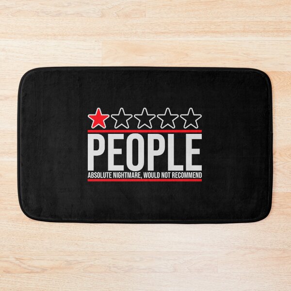 Item preview, People Absolute Nightmare 1 Star Review Quote Logo designed and sold by shirt-o-mat.