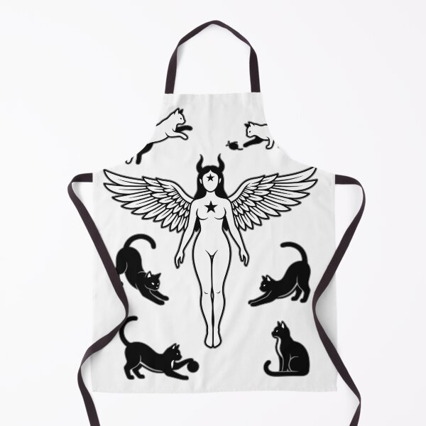 Item preview, Winged Demon Angel With Cats Sticker Set designed and sold by Ranpict.