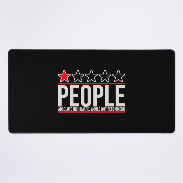 Item preview, People Absolute Nightmare 1 Star Review Quote Logo designed and sold by shirt-o-mat.