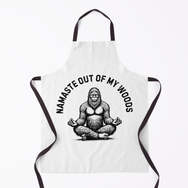 Item preview, Bigfoot - Namaste Out of My Woods (Black Design) designed and sold by Weird-Wonders.
