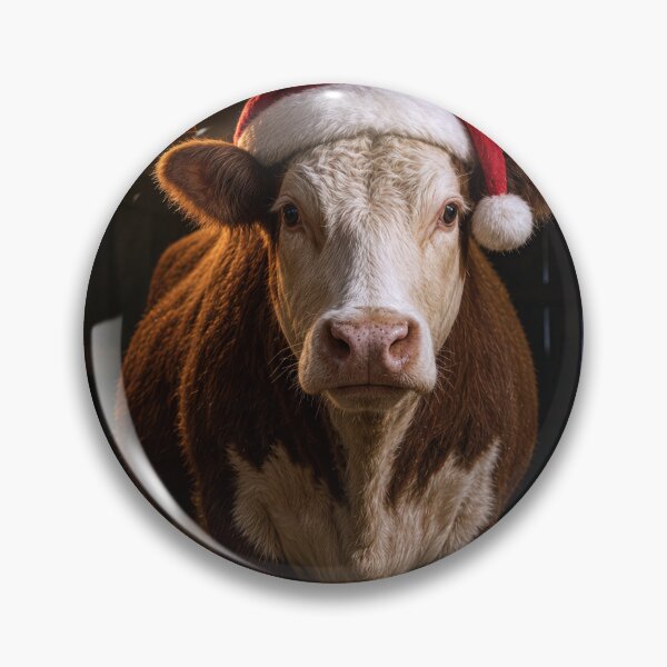 Item preview, Christmas Cow in Dimly Lit Barn designed and sold by Maria Dryfhout.