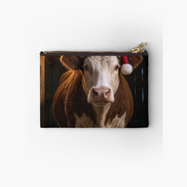 Item preview, Christmas Cow in Dimly Lit Barn designed and sold by Maria Dryfhout.