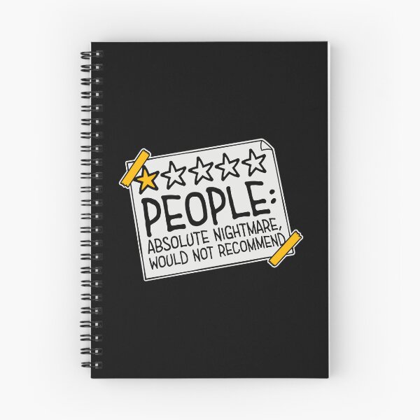 Item preview, People Absolute Nightmare 1 Star Review Quote Logo designed and sold by shirt-o-mat.