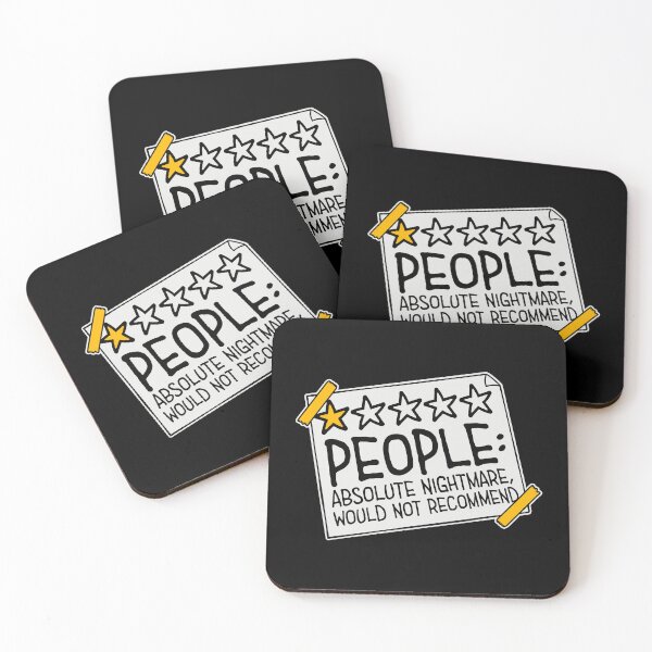 Item preview, People Absolute Nightmare 1 Star Review Quote Logo designed and sold by shirt-o-mat.