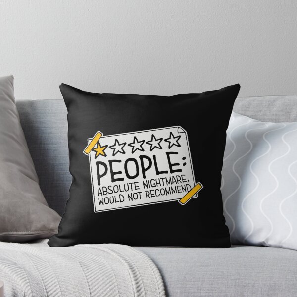 Item preview, People Absolute Nightmare 1 Star Review Quote Logo designed and sold by shirt-o-mat.