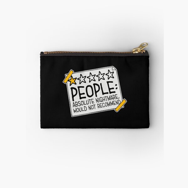 Item preview, People Absolute Nightmare 1 Star Review Quote Logo designed and sold by shirt-o-mat.