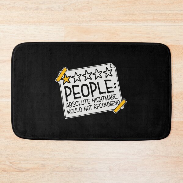 Item preview, People Absolute Nightmare 1 Star Review Quote Logo designed and sold by shirt-o-mat.
