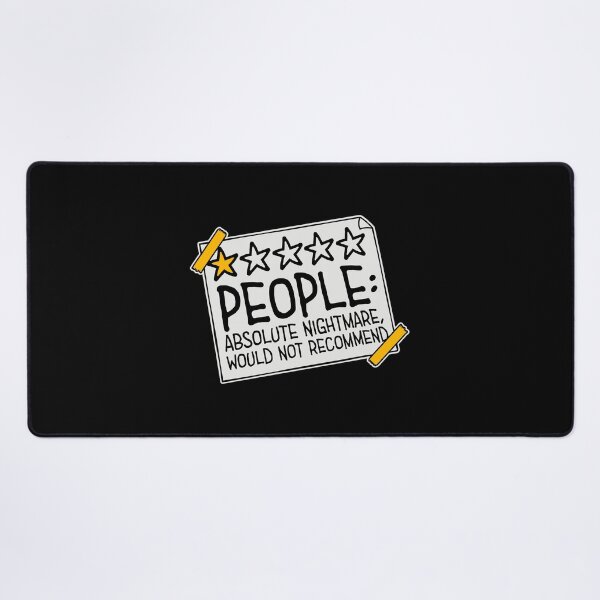 Item preview, People Absolute Nightmare 1 Star Review Quote Logo designed and sold by shirt-o-mat.