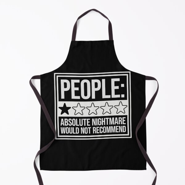 Item preview, People Absolute Nightmare 1 Star Review Quote Logo designed and sold by shirt-o-mat.