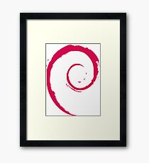 Debian Red Framed Print